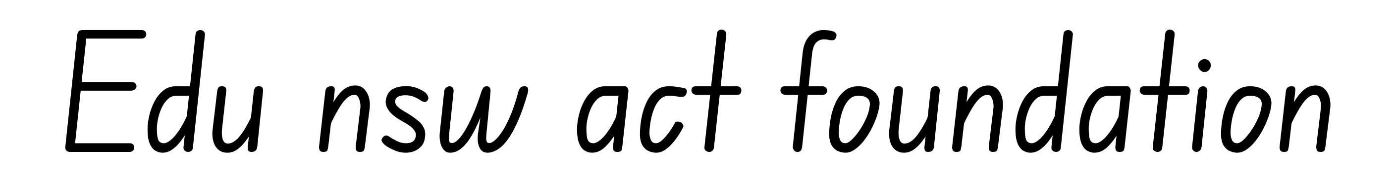 Edu nsw act foundation