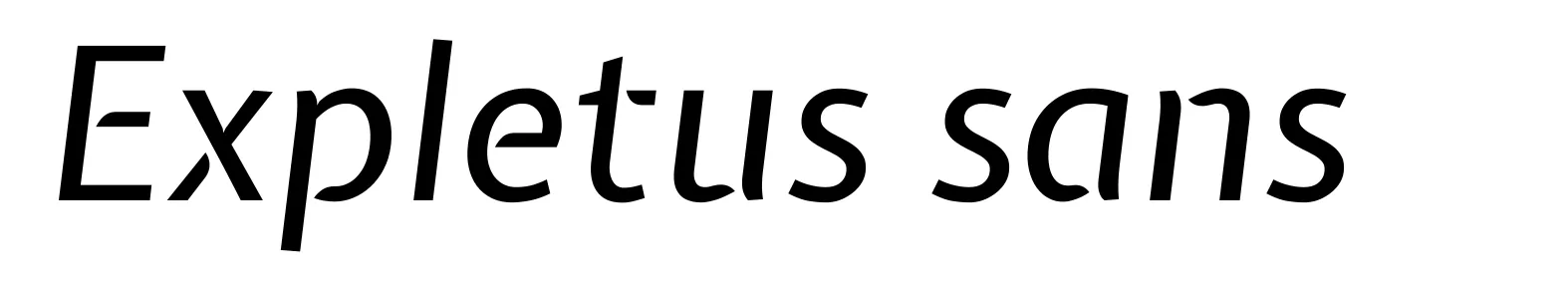 Expletus sans