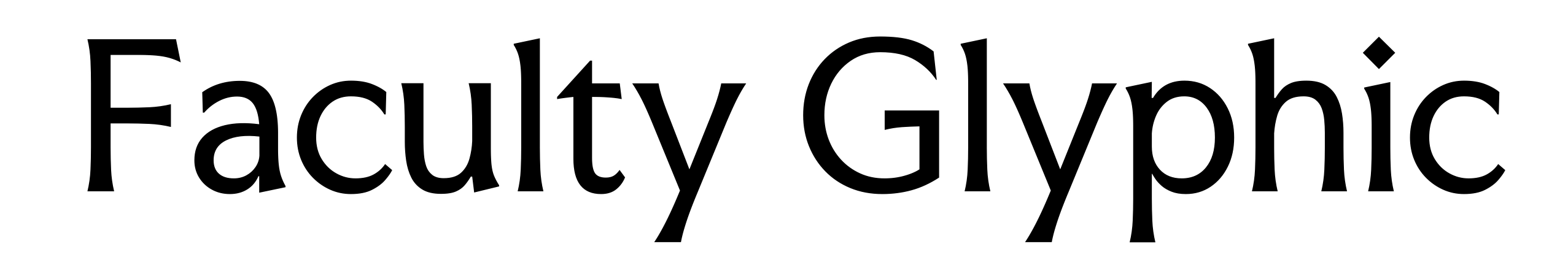 Faculty Glyphic
