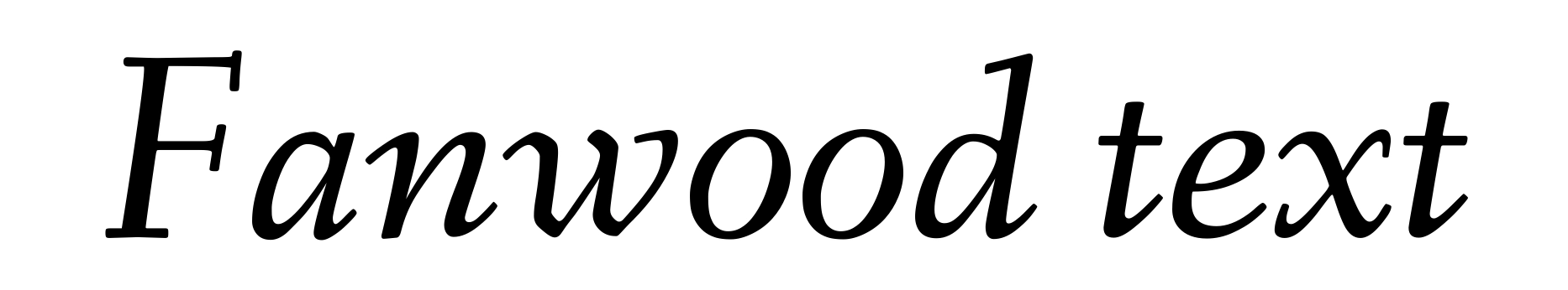 Fanwood text