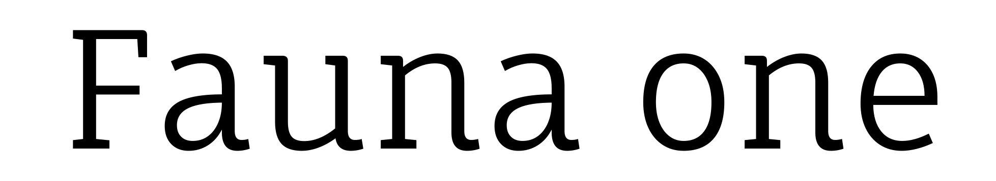 Fauna one