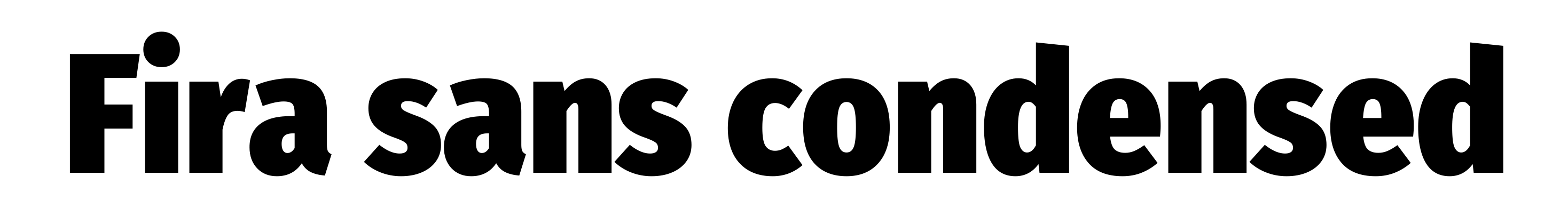 Fira sans condensed