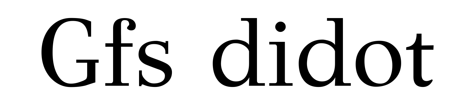 Gfs didot