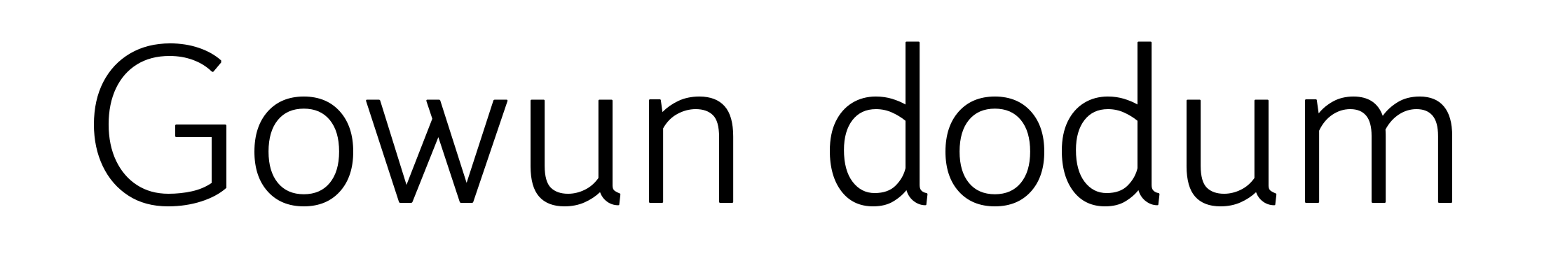 Gowun dodum