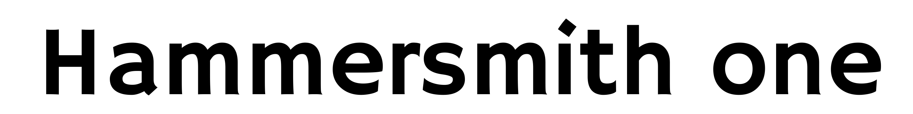 Hammersmith one