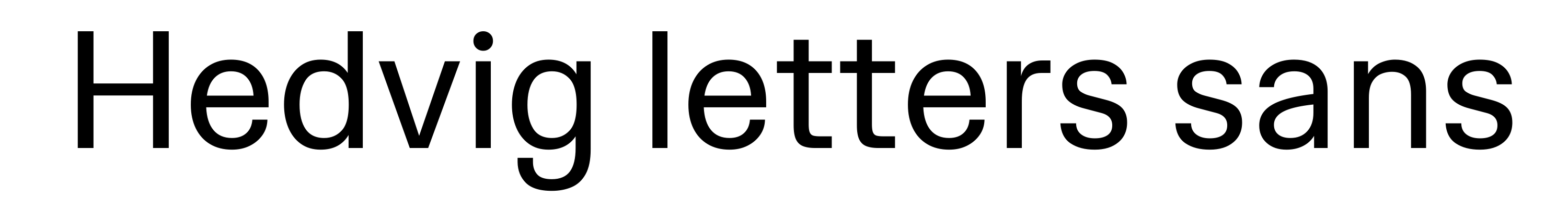 Hedvig letters sans