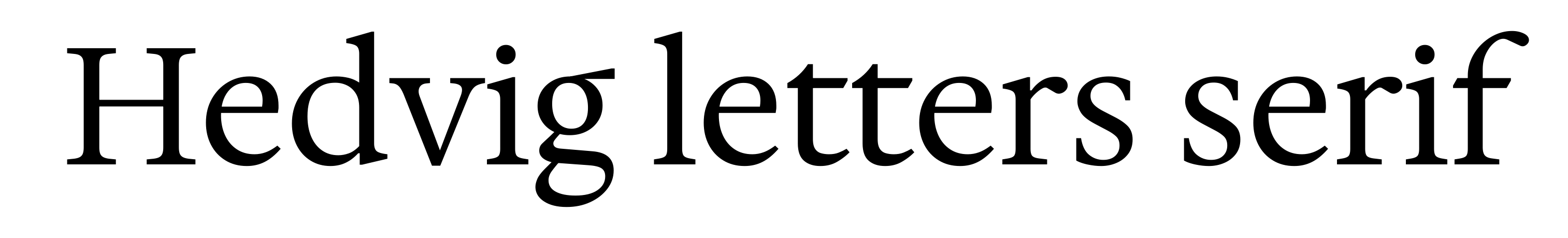 Hedvig letters serif