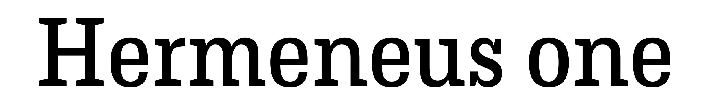 Hermeneus one