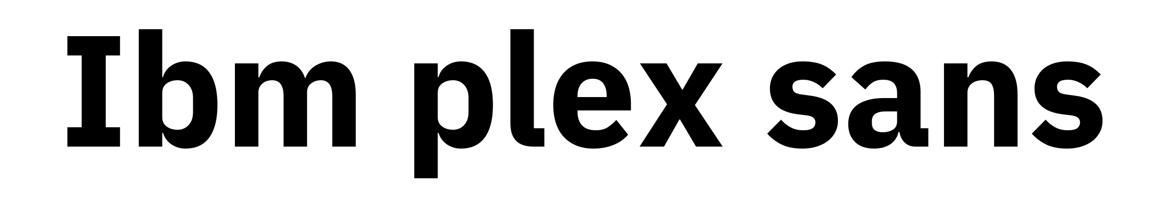 Ibm plex sans