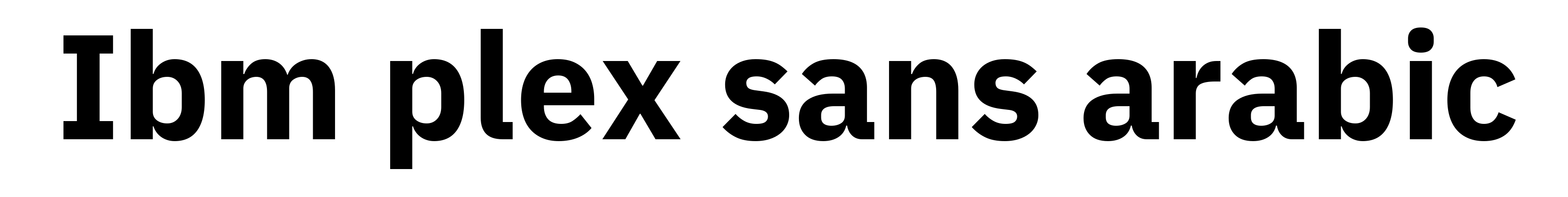 Ibm plex sans arabic