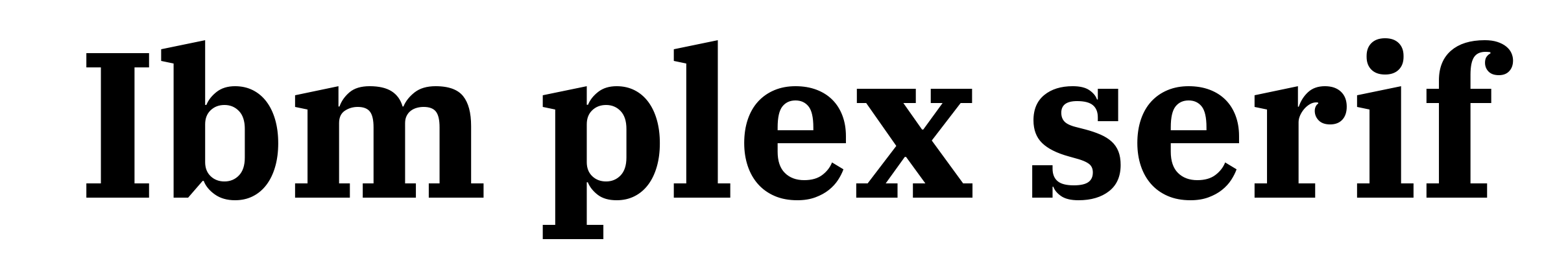 Ibm plex serif