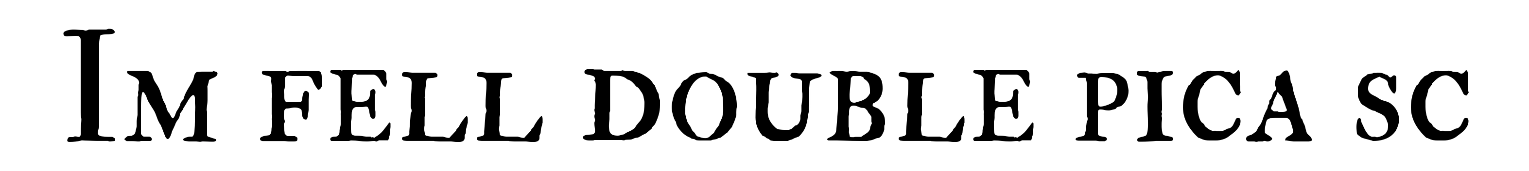 Im fell double pica sc