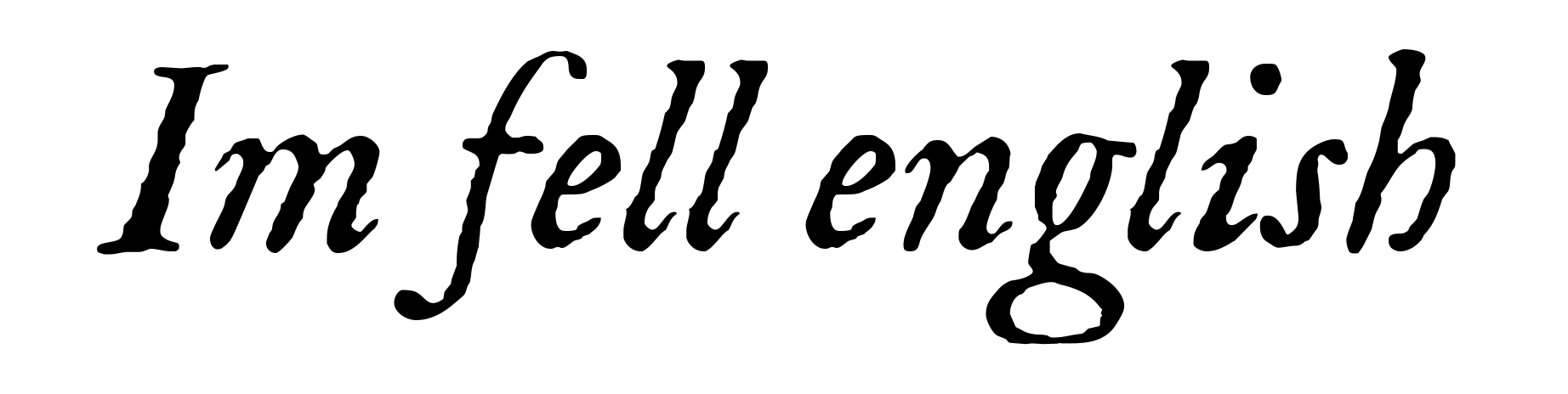 Im fell english