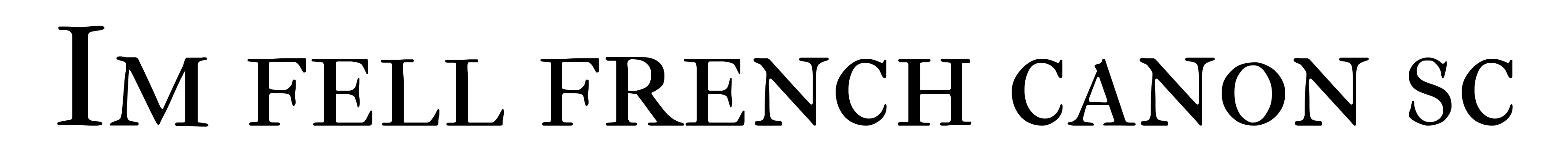 Im fell french canon sc