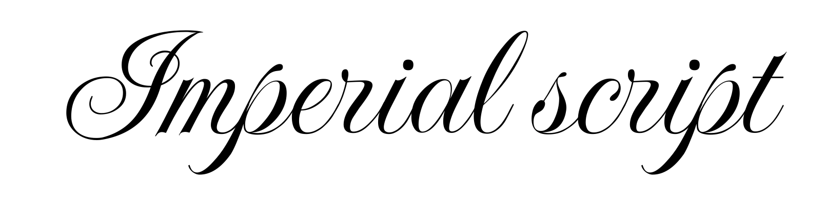 Imperial script