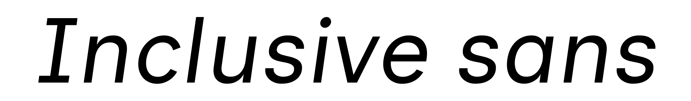 Inclusive sans