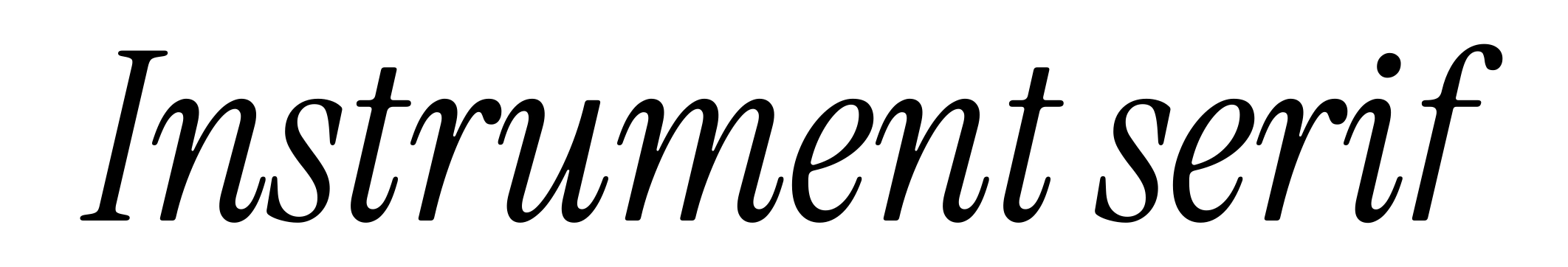 Instrument serif