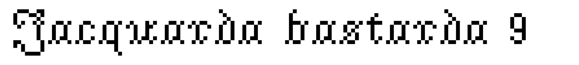 Jacquarda bastarda 9