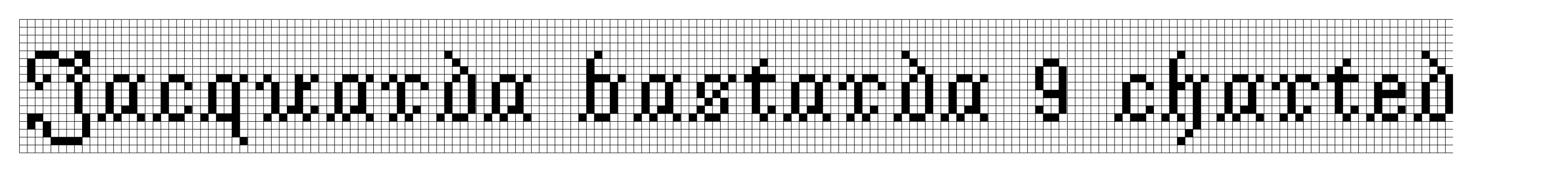 Jacquarda bastarda 9 charted
