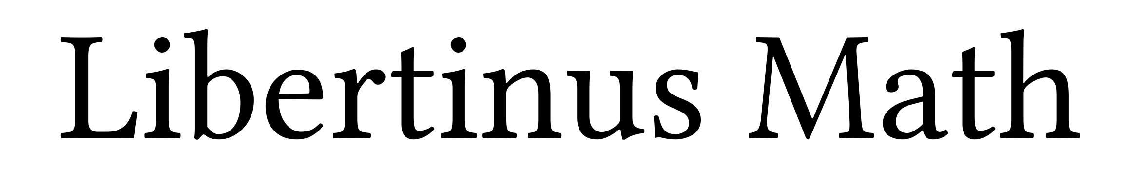 Libertinus Math