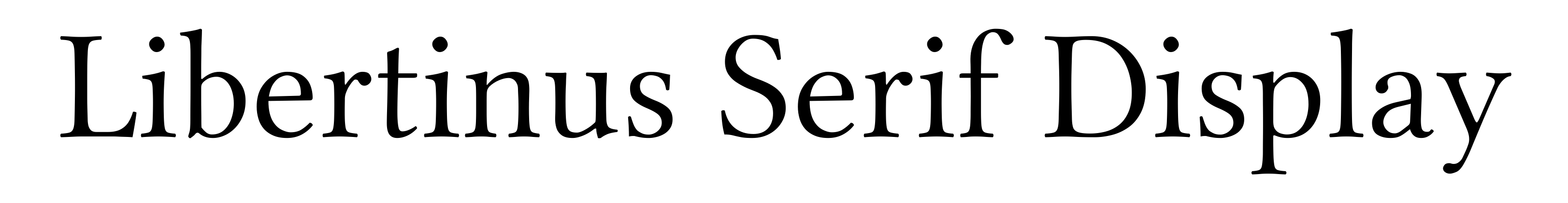 Libertinus Serif Display