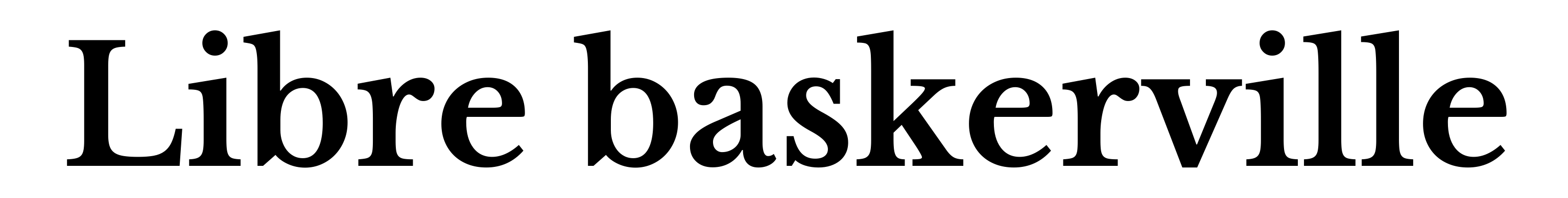 Libre baskerville