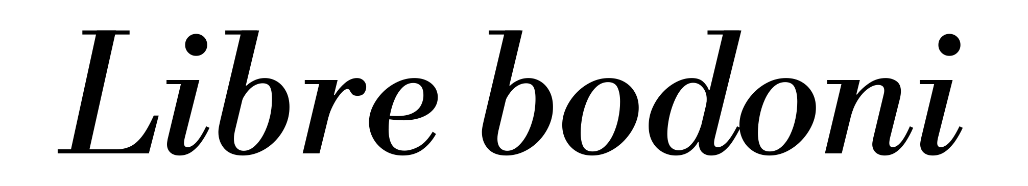 Libre bodoni