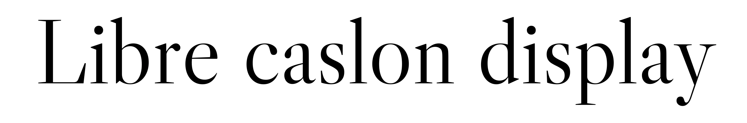 Libre caslon display
