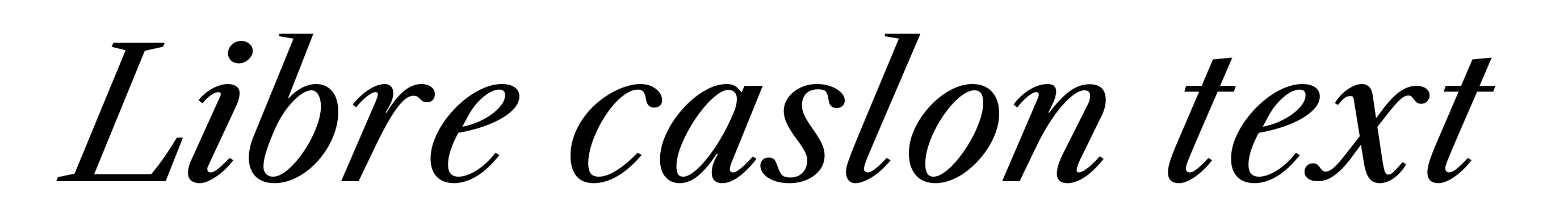 Libre caslon text