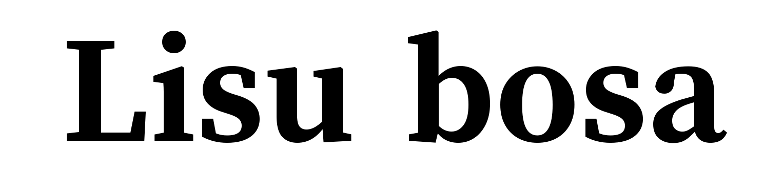 Lisu bosa
