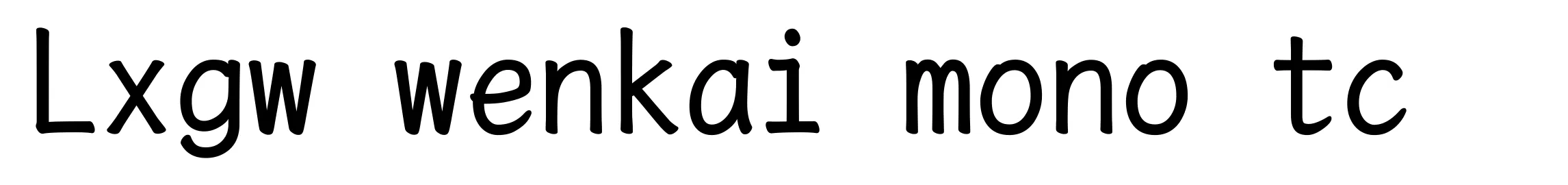 Lxgw wenkai mono tc