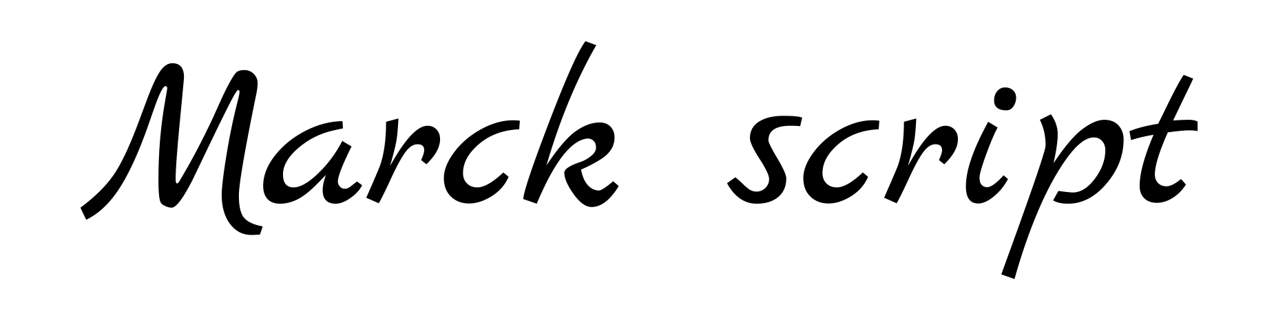 Marck script