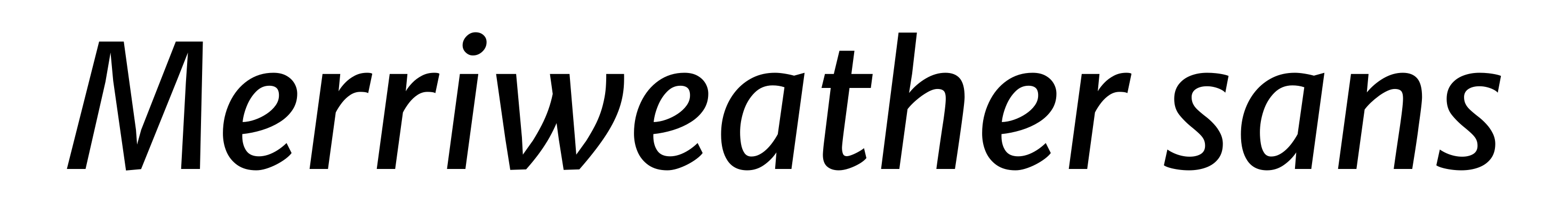 Merriweather sans