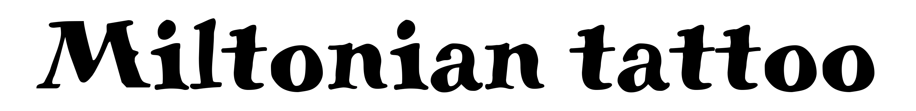 Miltonian tattoo
