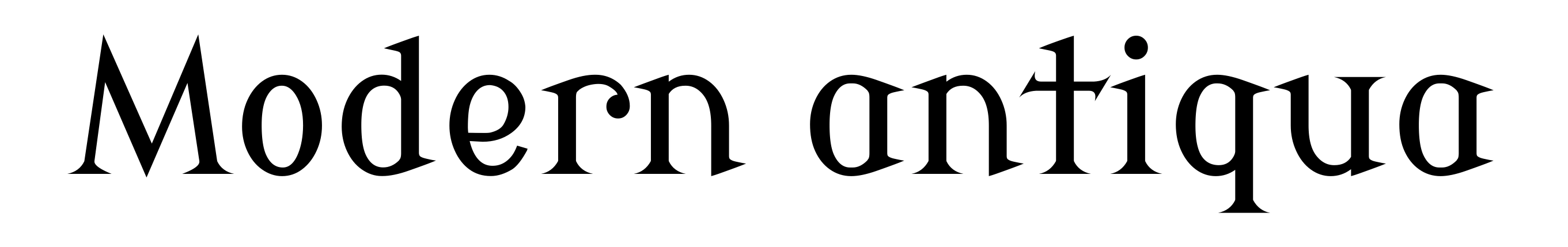Modern antiqua