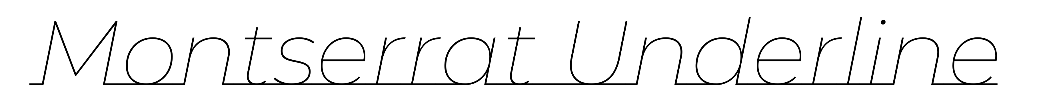 Montserrat Underline