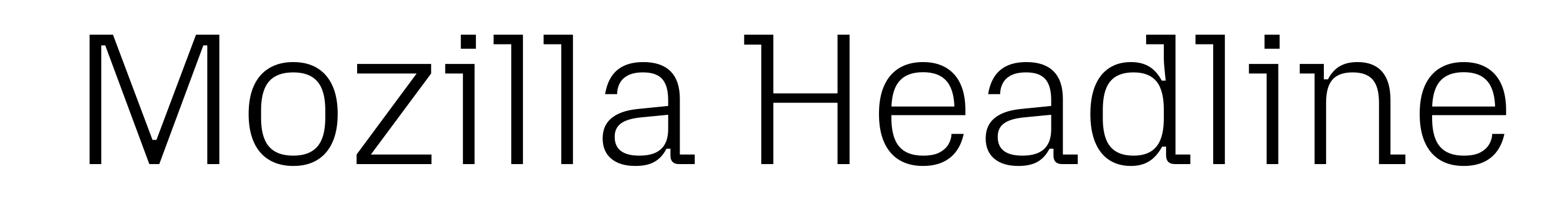 Mozilla Headline