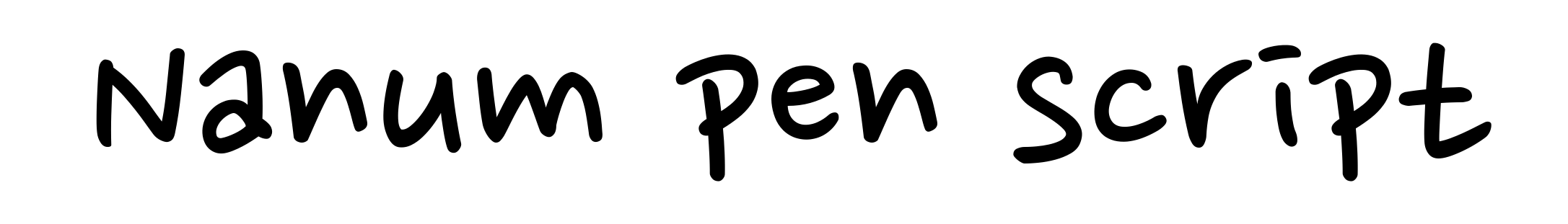 Nanum pen script