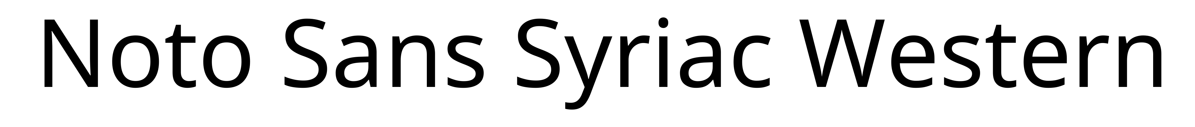 Noto Sans Syriac Western