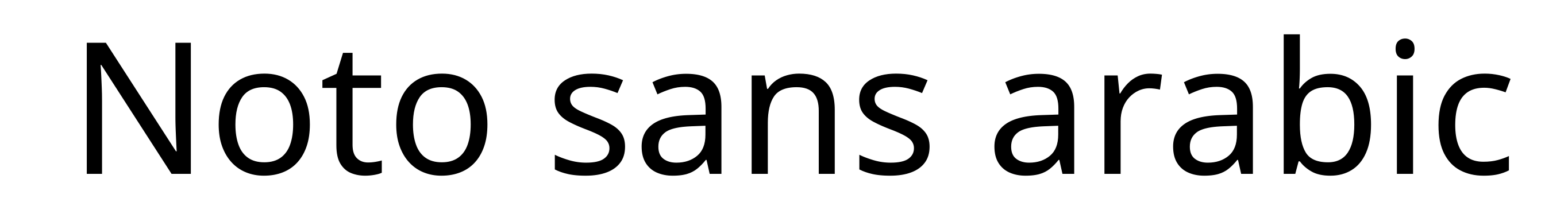 Noto sans arabic