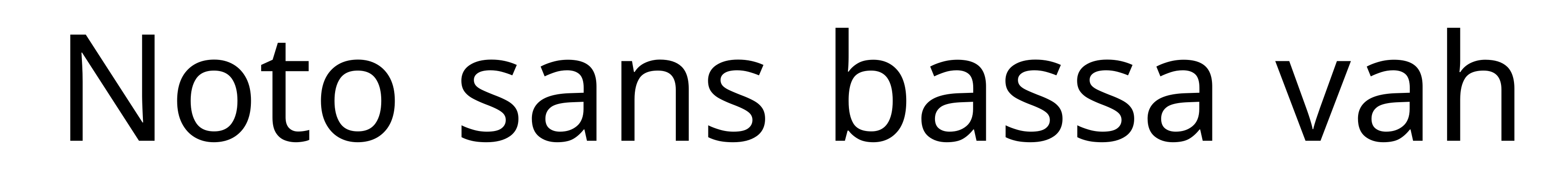 Noto sans bassa vah