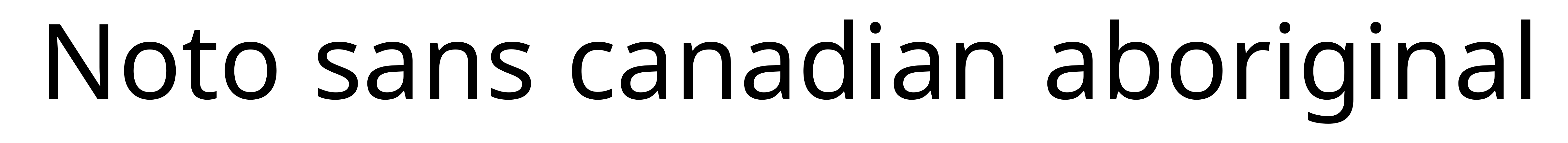 Noto sans canadian aboriginal