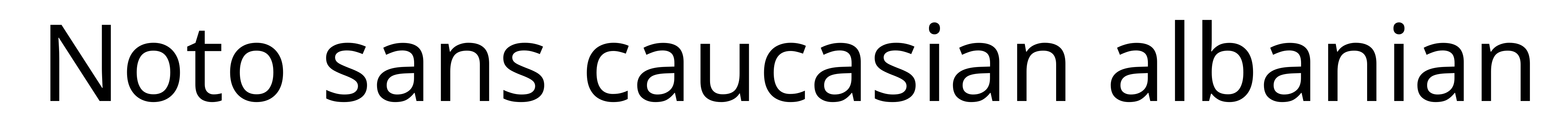 Noto sans caucasian albanian