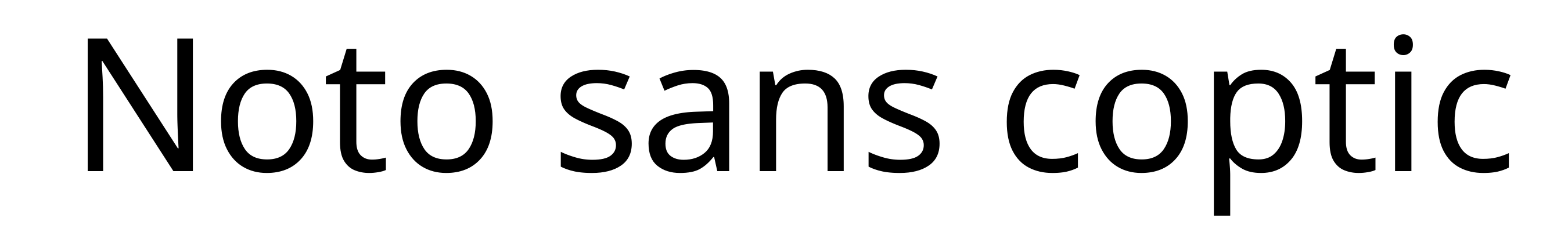 Noto sans coptic