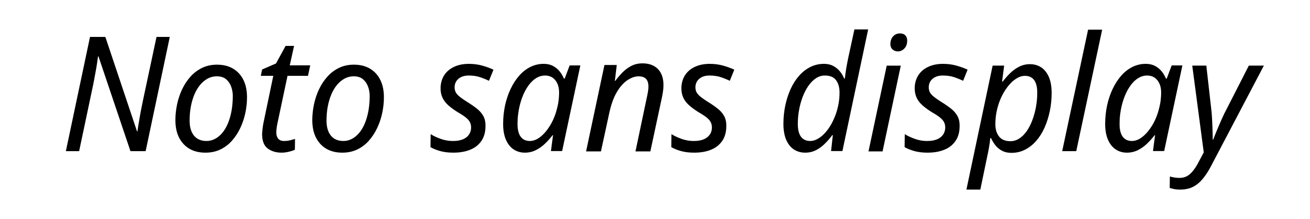 Noto sans display