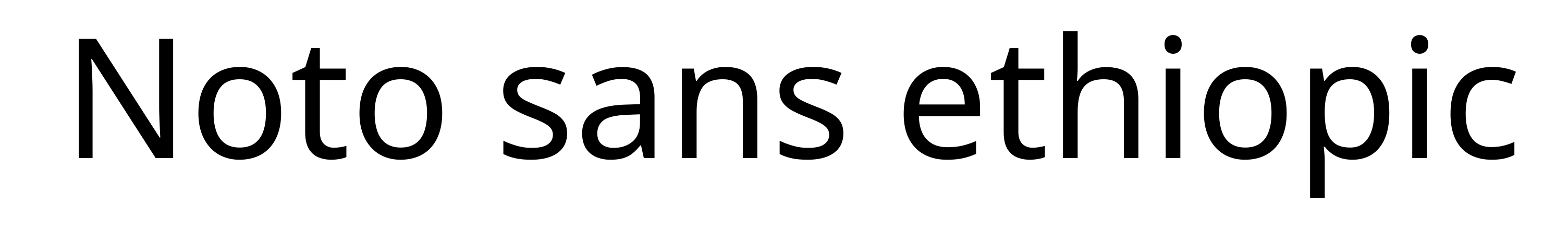 Noto sans ethiopic