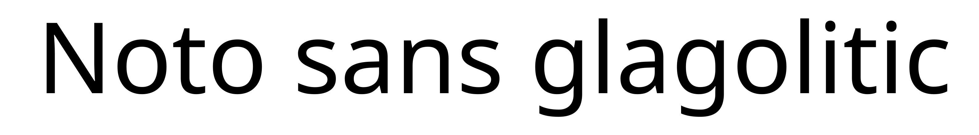 Noto sans glagolitic