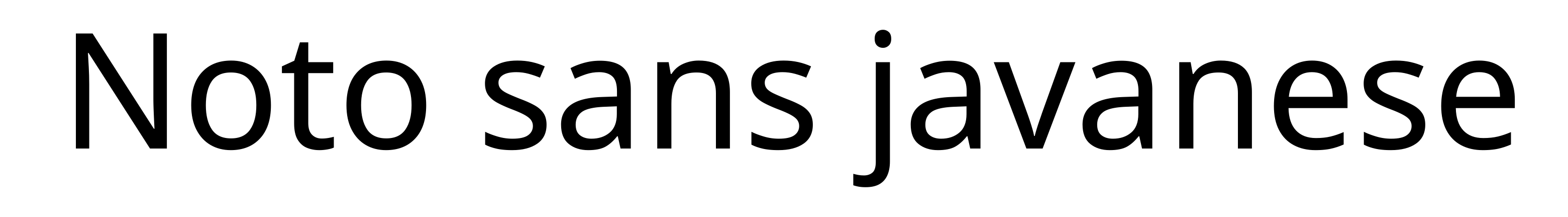 Noto sans javanese