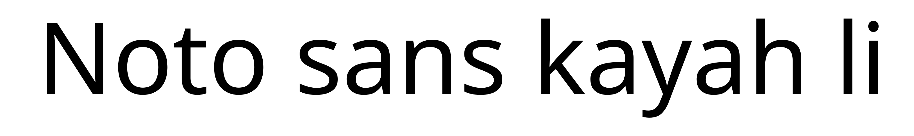 Noto sans kayah li