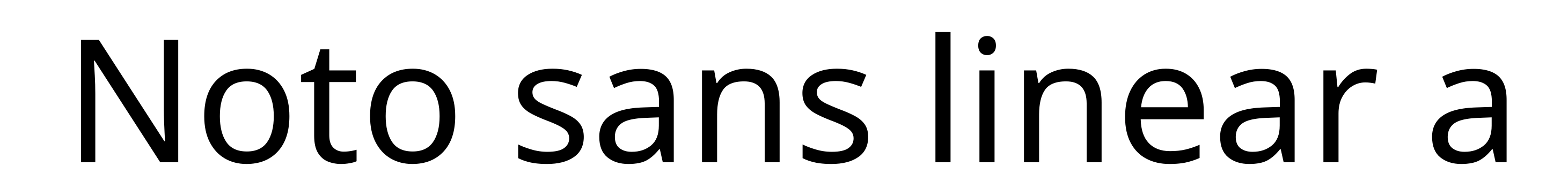 Noto sans linear a